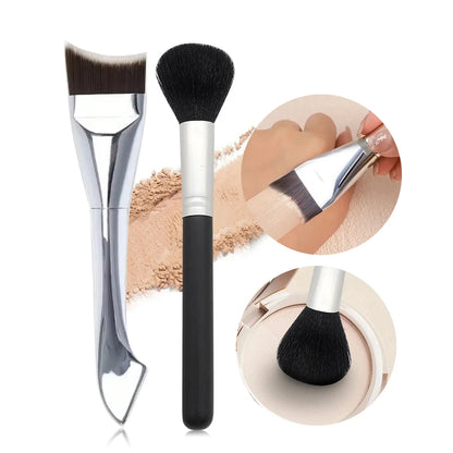 Upgraded Crescent Design Foundation Makeup Brush Ultra-thin Smooth Application Liquid Mask Spatula Makeup Brushes Beauty Tools